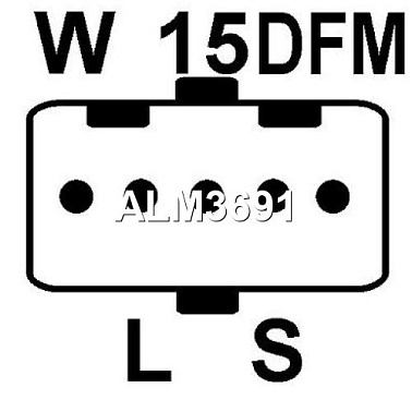 Генератор cо шкивом 8 ручьев KRAUF ALM3691GB